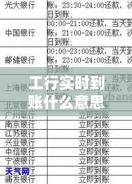 工行实时到账什么意思，工商银行实时到账是什么意思 