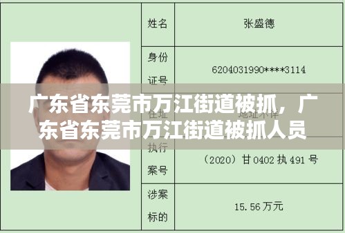 广东省东莞市万江街道被抓，广东省东莞市万江街道被抓人员名单 