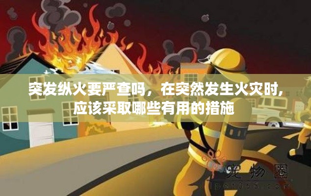 突发纵火要严查吗，在突然发生火灾时,应该采取哪些有用的措施 