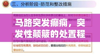 马路突发癫痫，突发性颠簸的处置程序 