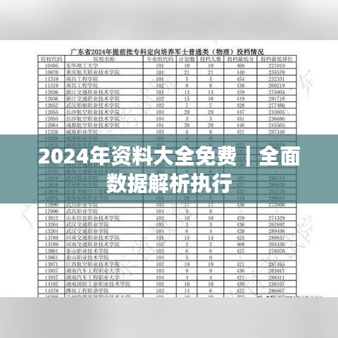 2024年资料大全免费｜全面数据解析执行