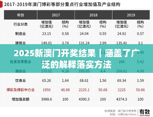 2025新澳门开奖结果｜涵盖了广泛的解释落实方法