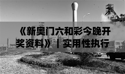 《新奥门六和彩今晚开奖资料》｜实用性执行策略讲解