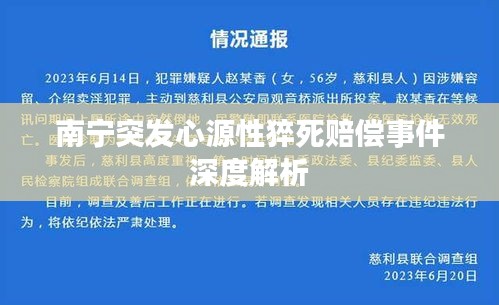 南宁突发心源性猝死赔偿事件深度解析