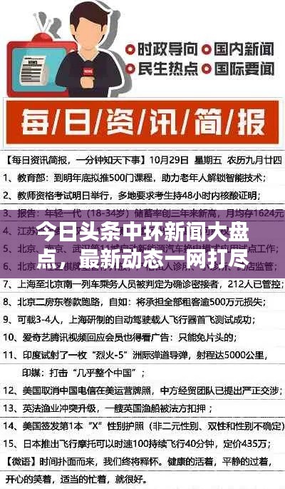 今日头条中环新闻大盘点，最新动态一网打尽