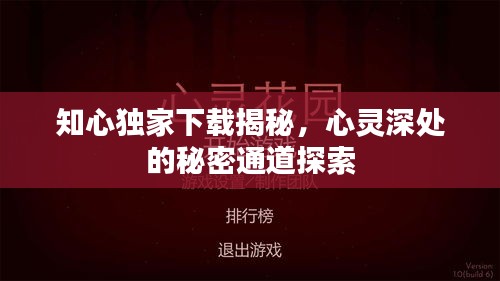 知心独家下载揭秘，心灵深处的秘密通道探索