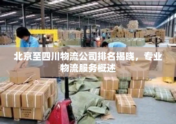 北京至四川物流公司排名揭晓，专业物流服务概述