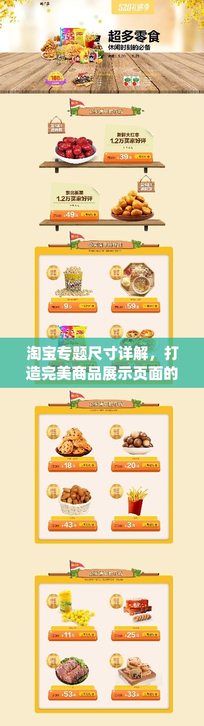 淘宝专题尺寸详解，打造完美商品展示页面的秘诀！