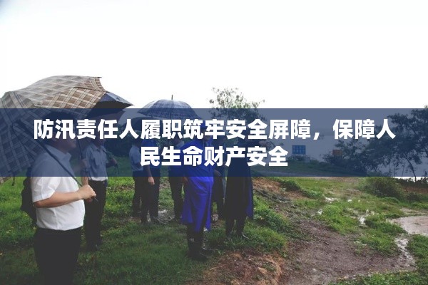 防汛责任人履职筑牢安全屏障，保障人民生命财产安全