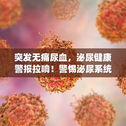 突发无痛尿血，泌尿健康警报拉响！警惕泌尿系统疾病的重要信号！
