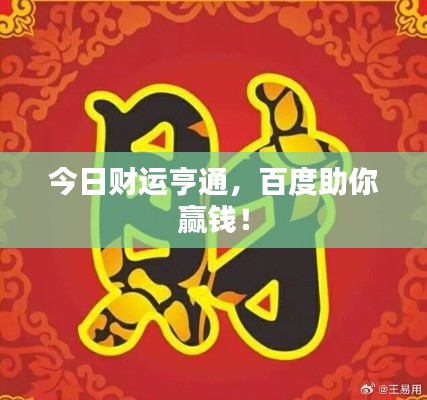 今日财运亨通，百度助你赢钱！