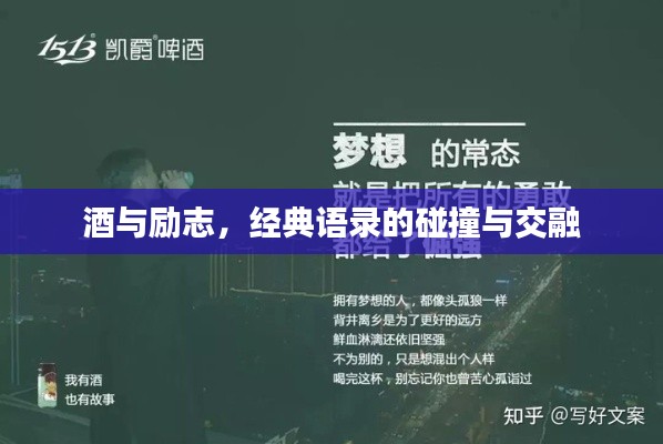 酒与励志，经典语录的碰撞与交融