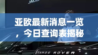 亚欧最新消息一览，今日查询表揭秘重磅动态