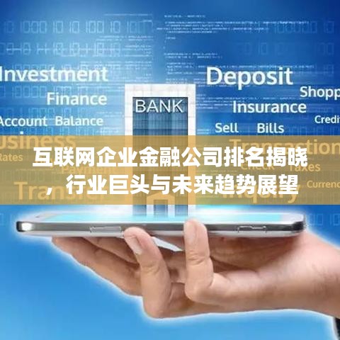 互联网企业金融公司排名揭晓，行业巨头与未来趋势展望