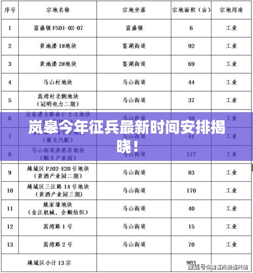岚皋今年征兵最新时间安排揭晓！