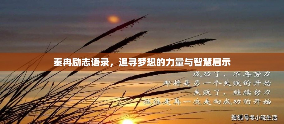 秦冉励志语录，追寻梦想的力量与智慧启示
