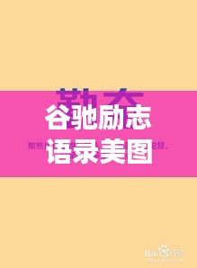 谷驰励志语录美图分享