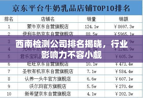 西南检测公司排名揭晓，行业影响力不容小觑