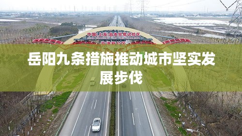 岳阳九条措施推动城市坚实发展步伐