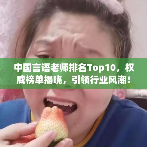 中国言语老师排名Top10，权威榜单揭晓，引领行业风潮！