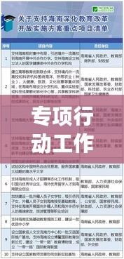 专项行动工作机制落实实践，打造高效执行体系