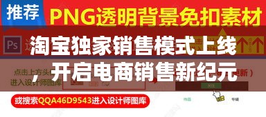 淘宝独家销售模式上线，开启电商销售新纪元