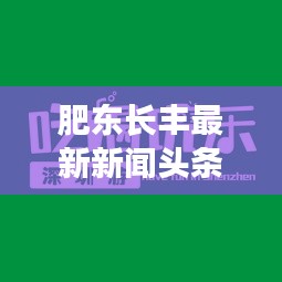 肥东长丰最新新闻头条，不容错过的本地资讯