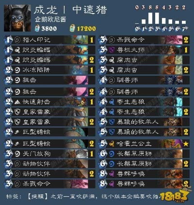 新版本中速猎卡组,精细化分析说明 户外版1_v8.468